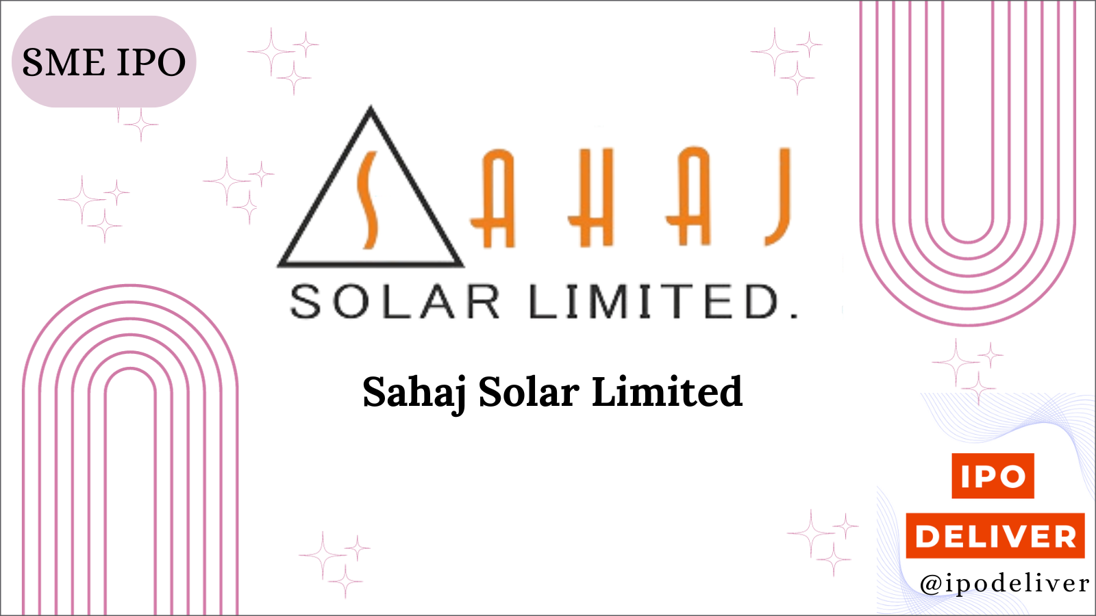 Sahaj Solar IPO Allotment